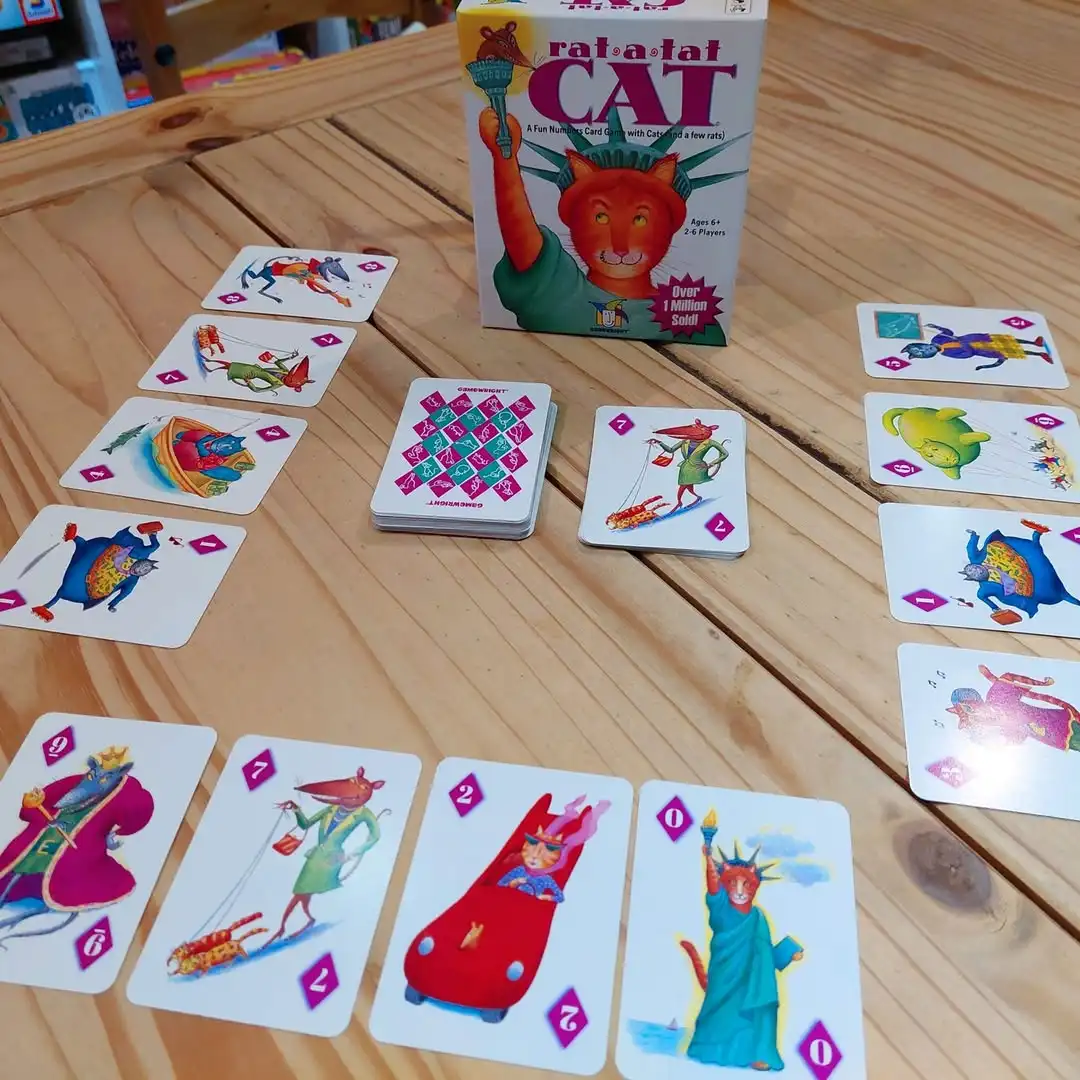 لعبة بطاقات Rat a Tat Cat - لعبة تعليمية للأطفال من أجل لعبة الذاكرة والأرقام المنطقية للأطفال | التفاعلية العائلية الأكثر مبيعًا #4