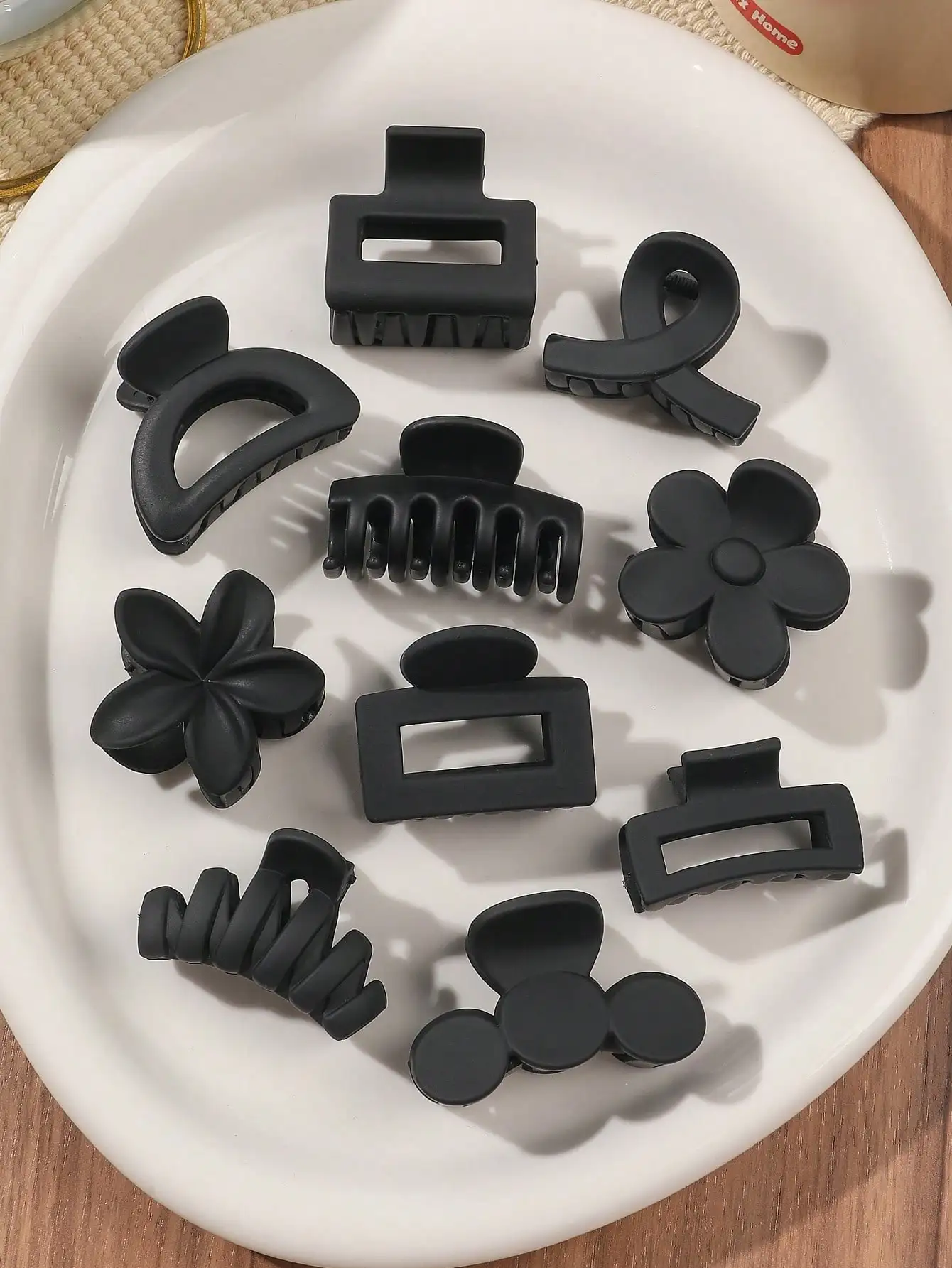 10 Stück mehrfarbige kleine Haarklammern, niedliche Blumen, rutschfeste Kieferklammern, 5 Stile, Bananenklammern, Haarschmuck für Frauen und Mädchen – Detail 29