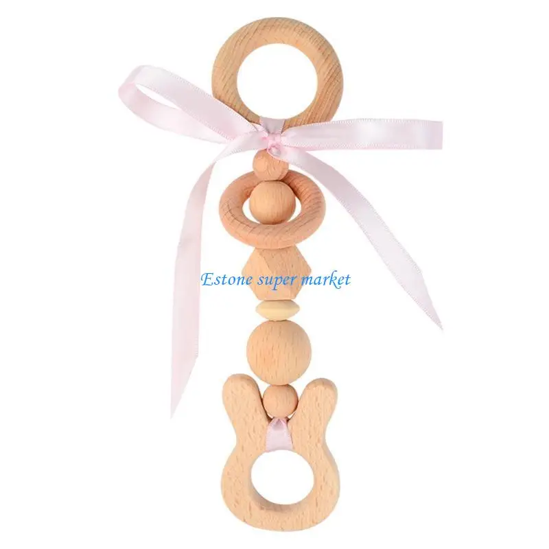 

090B Baby Bed Hanging Toy Stroller Hanging Accessories Baby Room Decoration Eco-friendly Wooden Hanging Pleasant