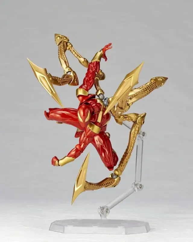 Iron Spider AMAZING YAMAGUCHI Spider Man Peter Parker Black Red KAIYODO Action Figure Statue Model Collectible kids For Toy Gift