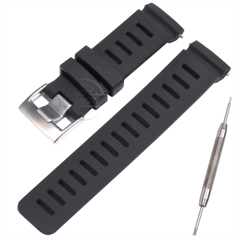 24MM Quick Release Silicone Strap For Suunto D5 Dive Computer Watch Band Rubber Sport Waterproof D5 Men Watch Accessories