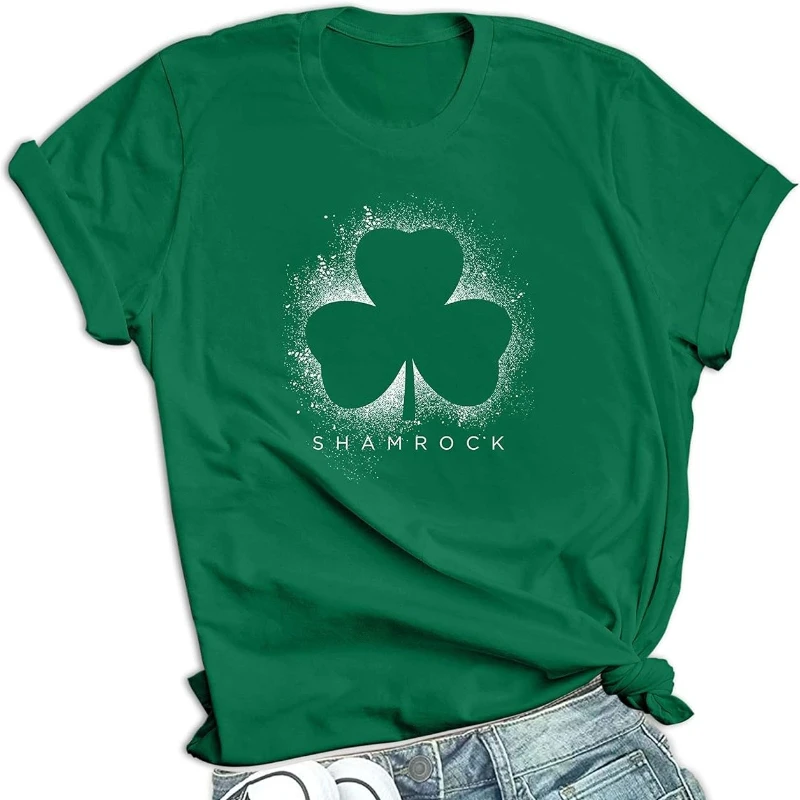 St Patricks Day Shirt Women Magically Delicious Shenanigans Shamrock Patty's Irish Saint Patricks Day Outfits Y2k Tops T Shirt