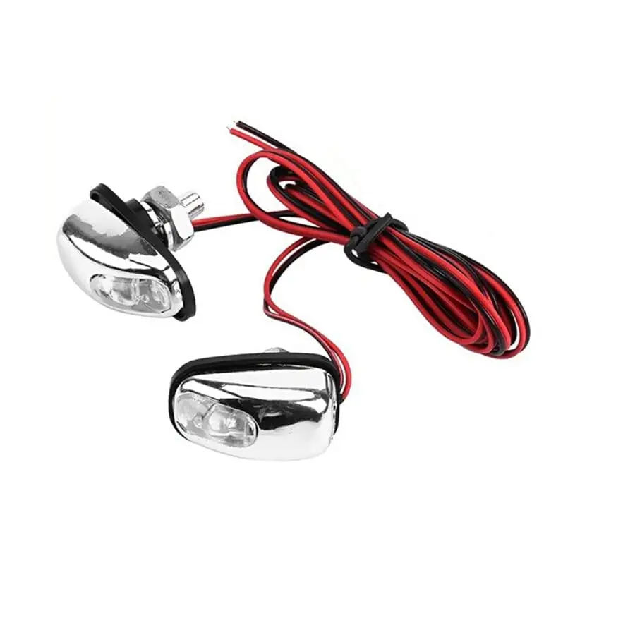 

1 пара универсальных белых светодиодных ламп для омывателя лобового стекла, насадка для распыления воды