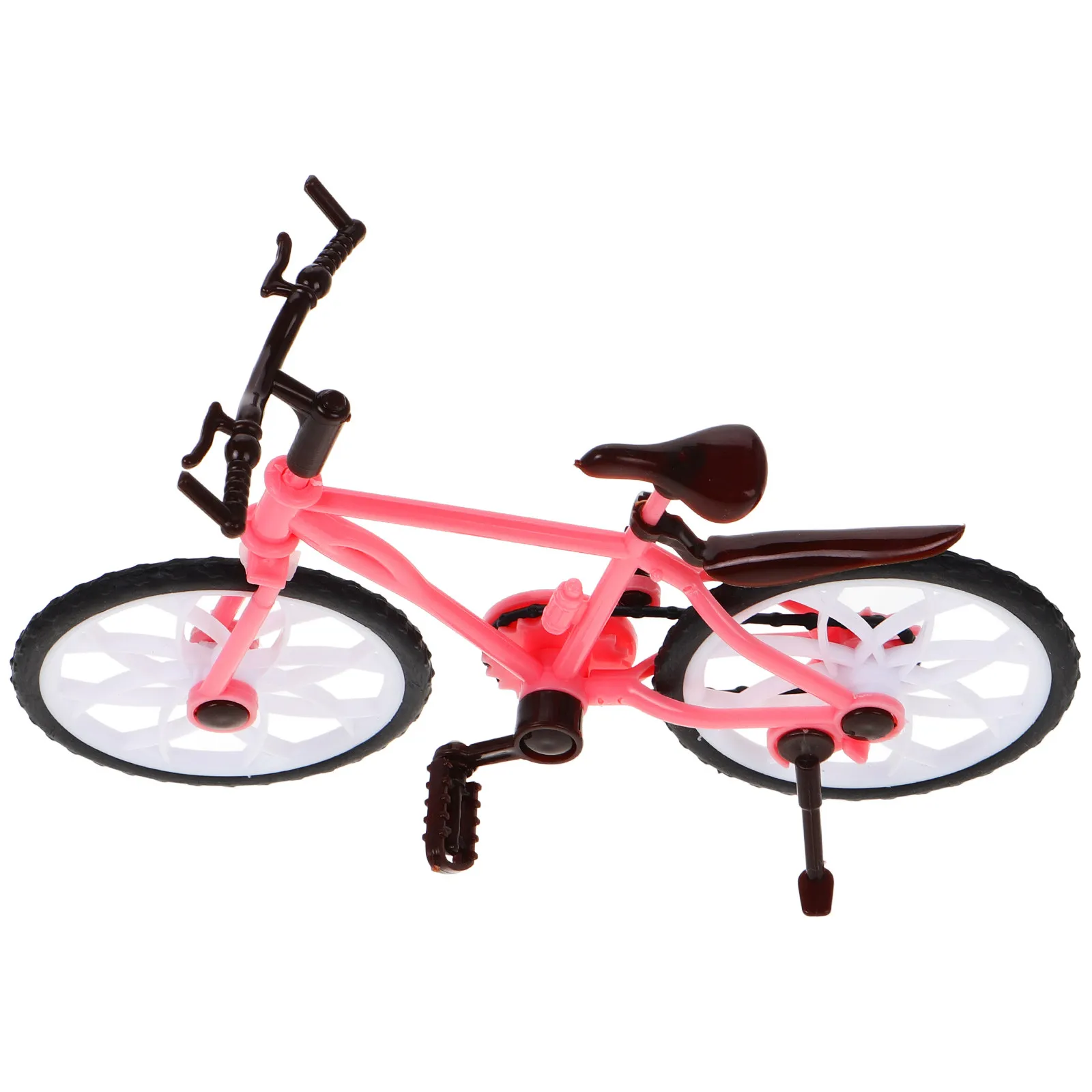 

Princess Bicycle Simulation Mini Bike Ornament for Dollhouse Kids Bicycle Decorations Furniture Set Cake Topper