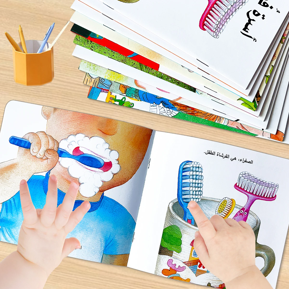 مجموعة واحدة مكونة من 10 كتب مصورة لقصص الأطفال العربية، مواد تعلم مونتيسوري كهدية للعام الجديد، إثراء الخيال #5
