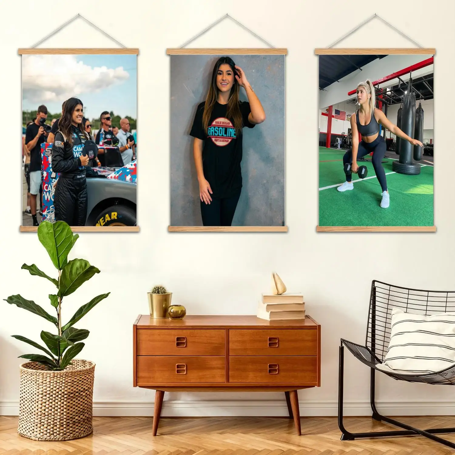 hailie deegan Framed Wall Painting Canvas Art Poster, Wall Art,  Modern Family, Bedroom Decor, Posters,Decorative painting