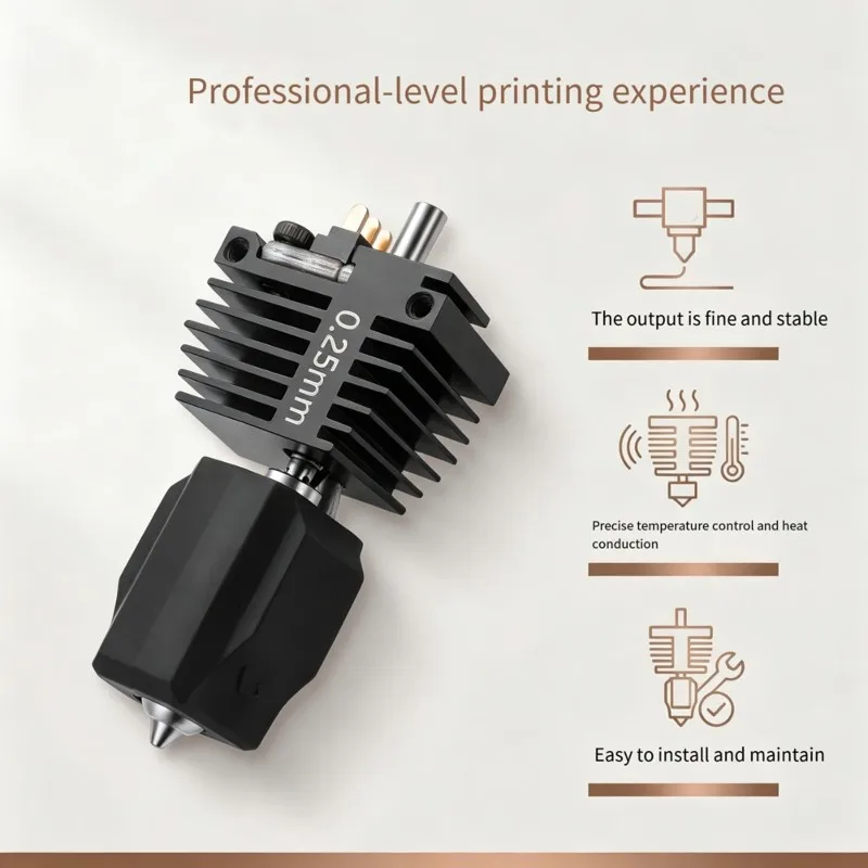 【TODAY-BUY】Quick-Swap 3D Printer Accessories- For Flashforge Creator 5/5 Pro Compatible 0.25Mm Nozzle Kit For Hotend 320° C 32Mm