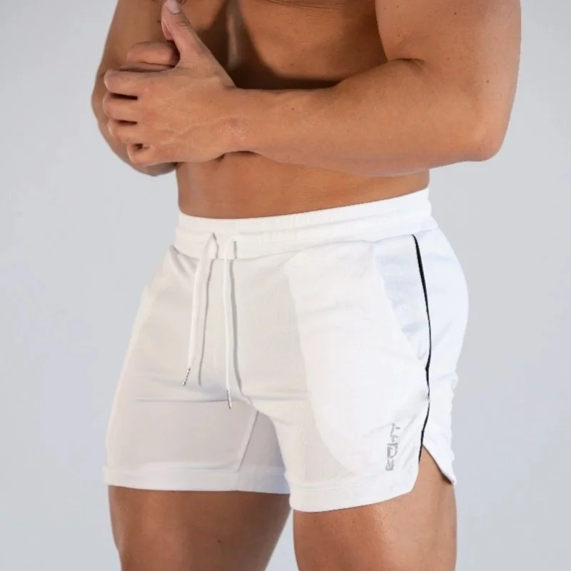 

2026 NEW Mens Gym Training Shorts Men Sports Casual Clothing Fitness Running Grid Beach pants quick-drying Breathable men Shorts