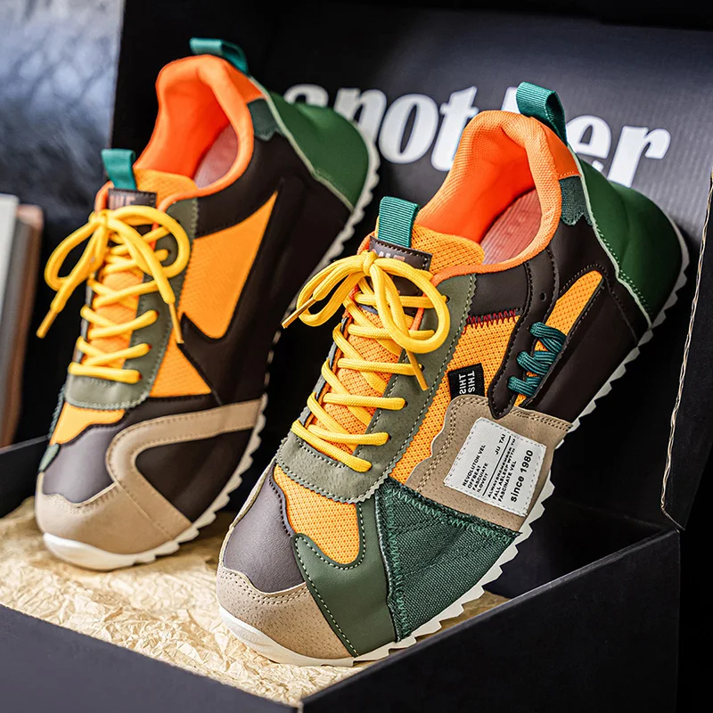 

YRZL 2025 Mens Sneakers Lightweight Breathable Comfortable Running Walking Shoes Anti Slip Gym Training Sports Footwear For Men