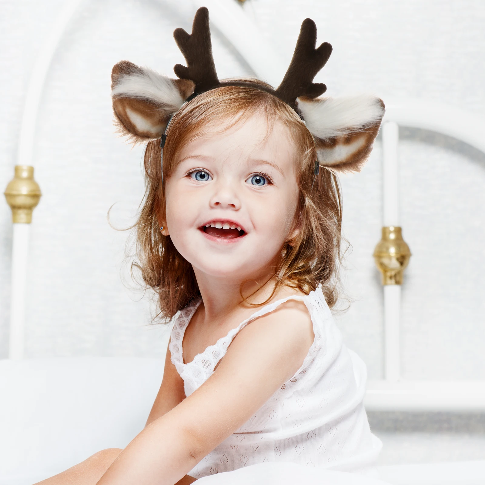 

Deer Antlers Hairb s for Women Girls Elastic Lovely Accessories Party Headdress Cosplay Halloween Christmas Stage