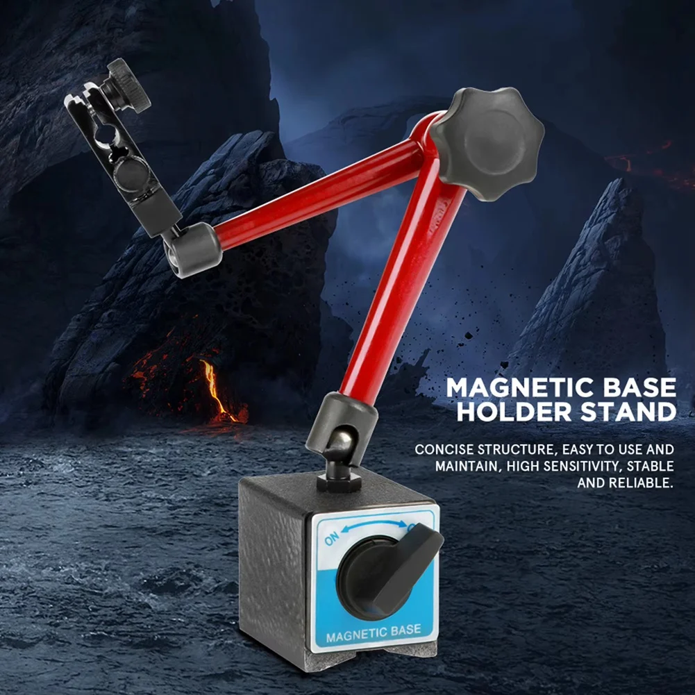 

【Price-Drop!】Universal Base Holder Magnetic Base 350Mm Adjustable Stand For Dial Test Gauge Indicator