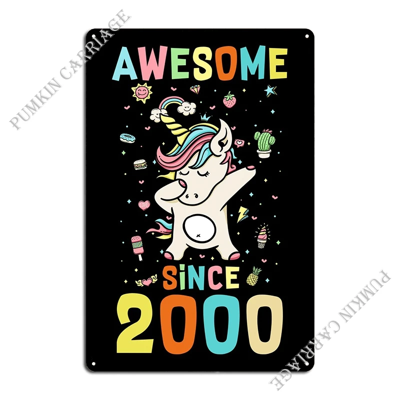 Awesome Since 2000 Metal Signs Wall Cave Garage Decoration Wall Mural Classic Tin Sign Poster