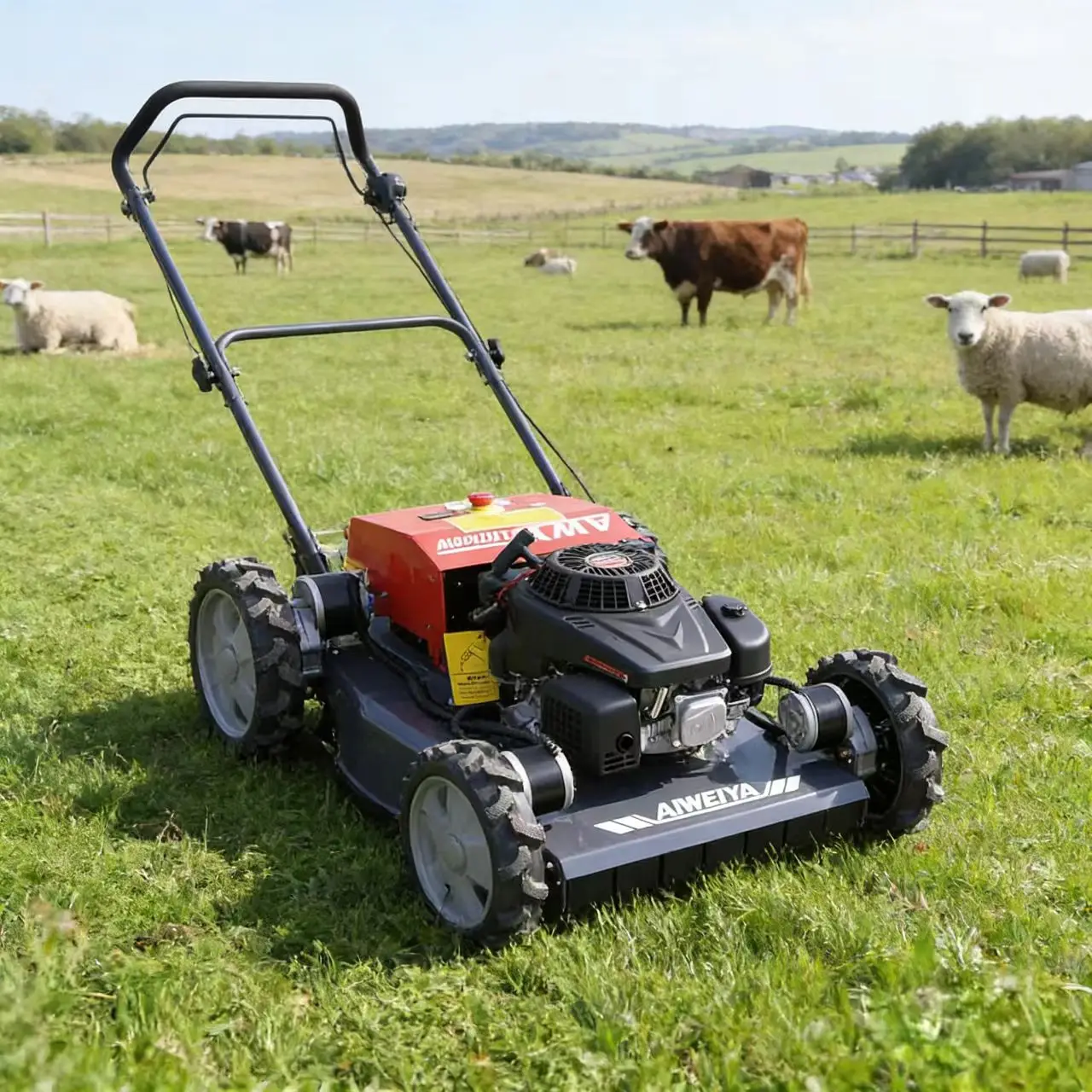 Customized direct sale of new design multifunctional remote control robot slope lawn remote control mower for farmers