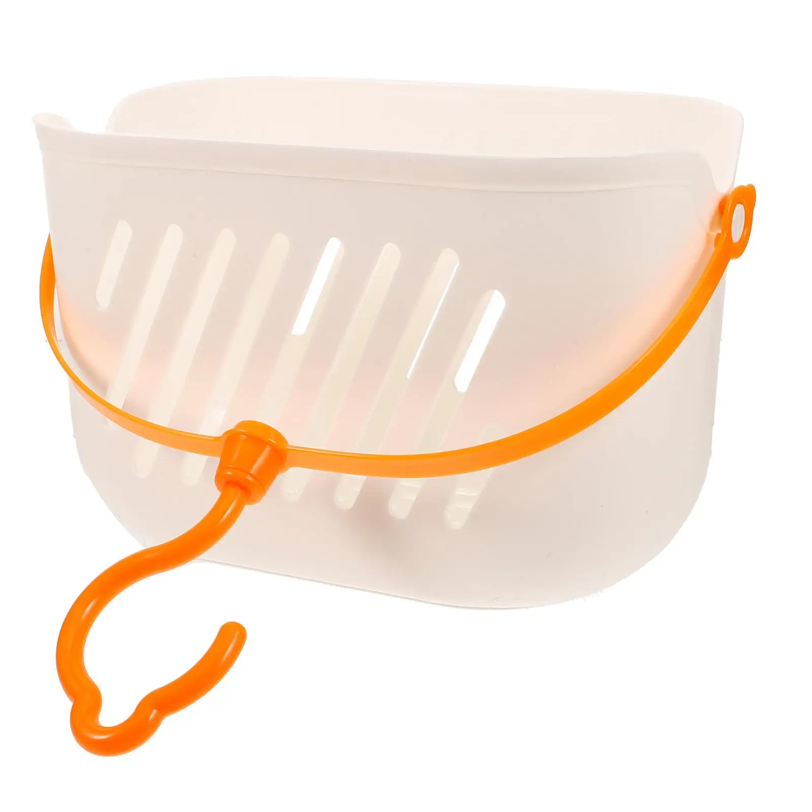 1pcs Kitchen Basket Plastic Storage with Hook Plastic Storage Basket Hollow Drainage Bathroom Organizer WallMounted Baskets