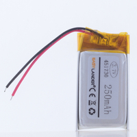 3pcs/Lot 3.7V 250mAh 451730 Polymer Li-ion Battery For mouse recorder speaker RC toys headephone Remote controller bluetooth