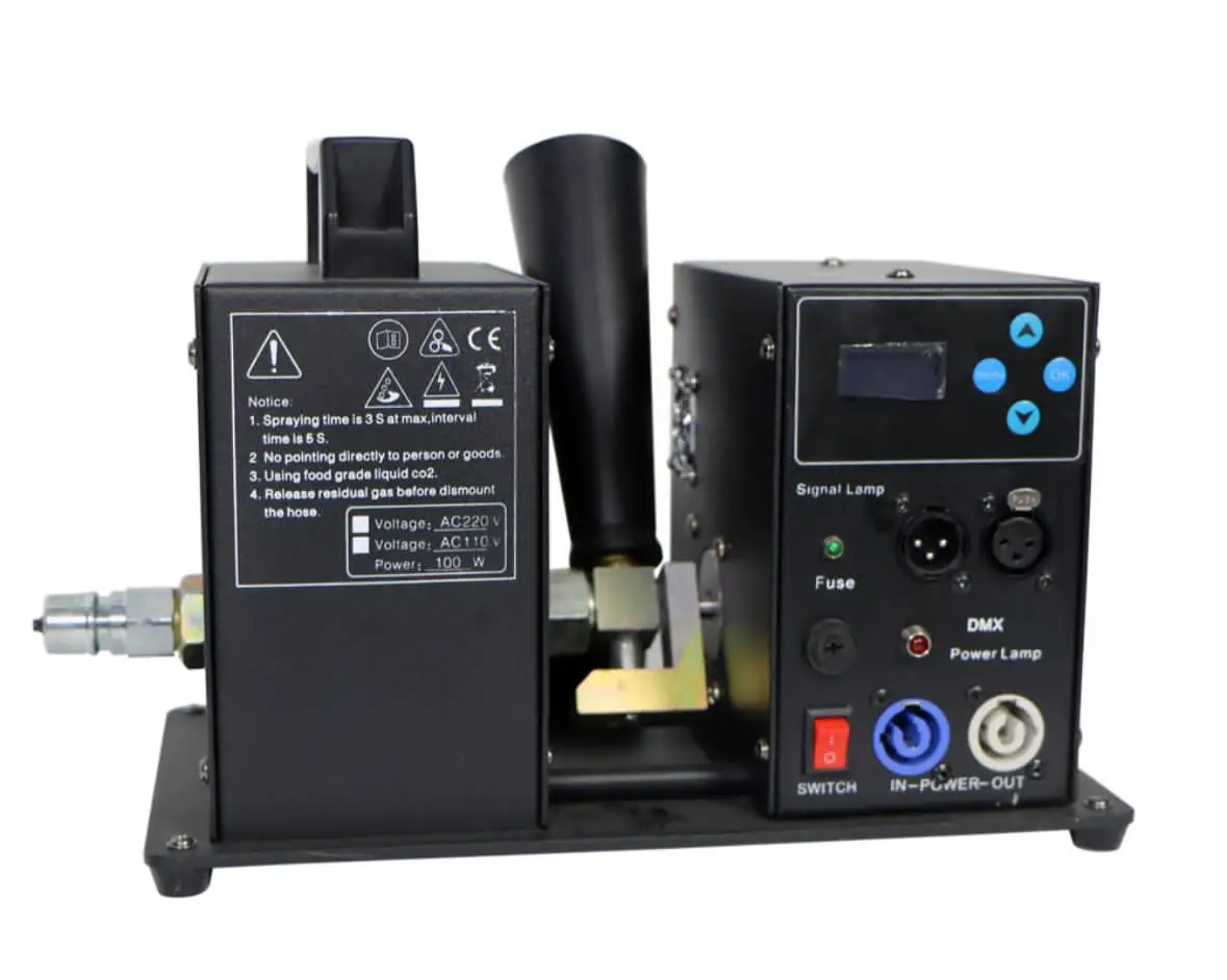 

Счастье Профессиональное аудио-видео и освещение CO2 Jet DMX Control Cryo Smoke Machine Вертикальная реактивная сцена KTV Show Equipment