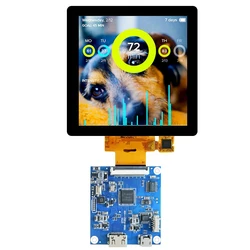 4.0 inç TFT LCD ekran modülü kare 480*480 3SPI RGB 40Pin 3.3V ST7701S sürücü ile HDMI sürüş kurulu görüntülemek için