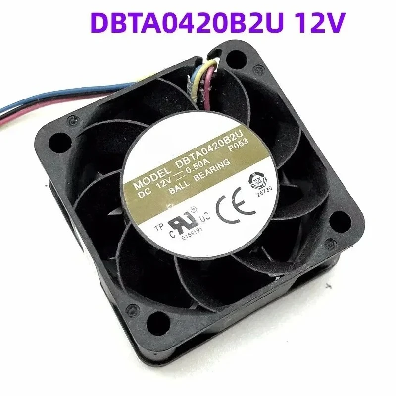 DBTA0420B2U 12V 0.50A 12000RPM 40 * 40 * 20MM 4-wire PWM Temperature Control Speed Regulation Computer Fan