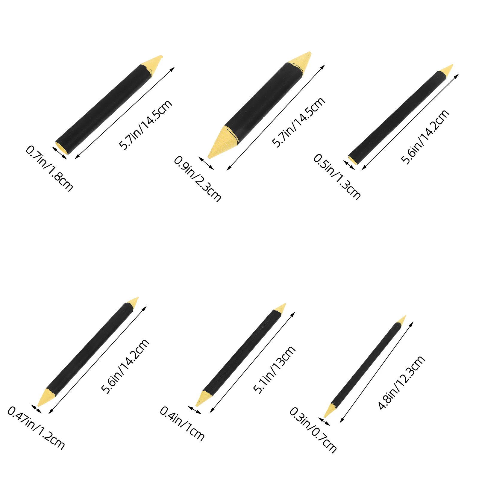 6 Pcs Sketch Erase Pen Artist Charcoal Drawing Tool Daily Use Wiper Sharpener Blender Student