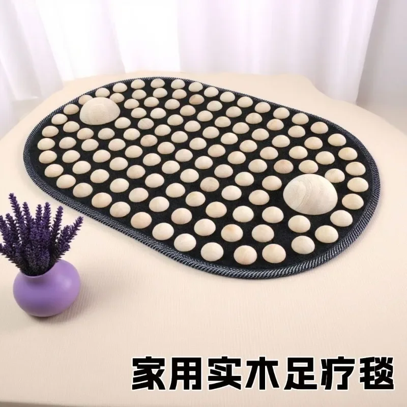 Solid wood foot massage pad, super jogging acupressure board, stepping on the soles of the feet to pass the meridians