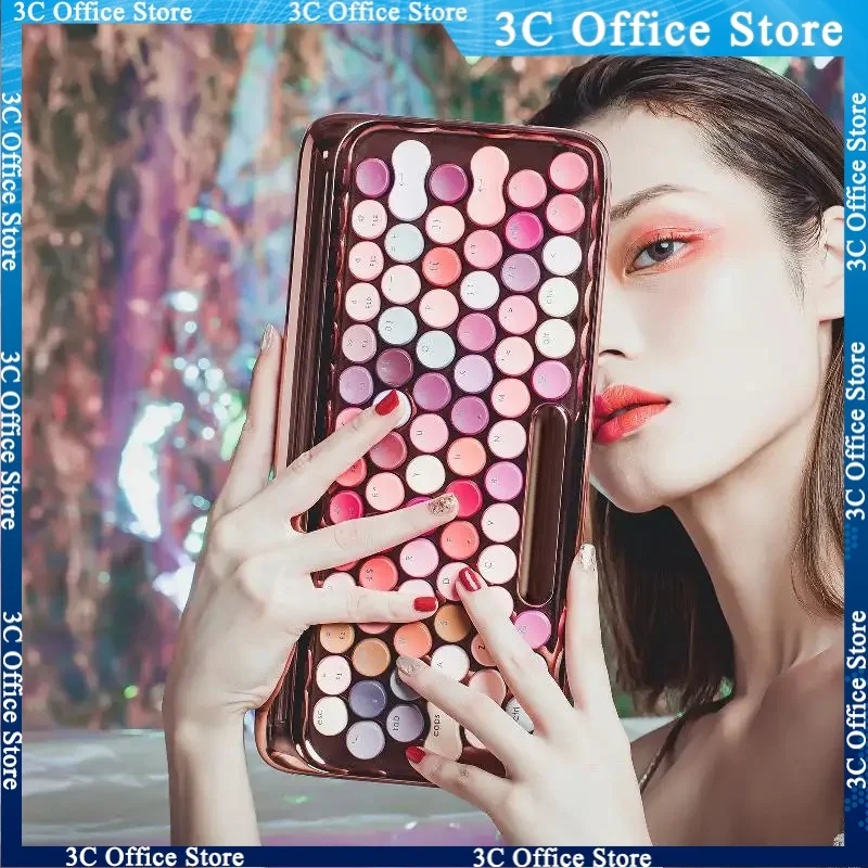 Lofree Lipstick 79 Key Mechanical Keyboard Mouse Set Wireless Bluetooth Micro USB Interface Girls Office Computer Tablet