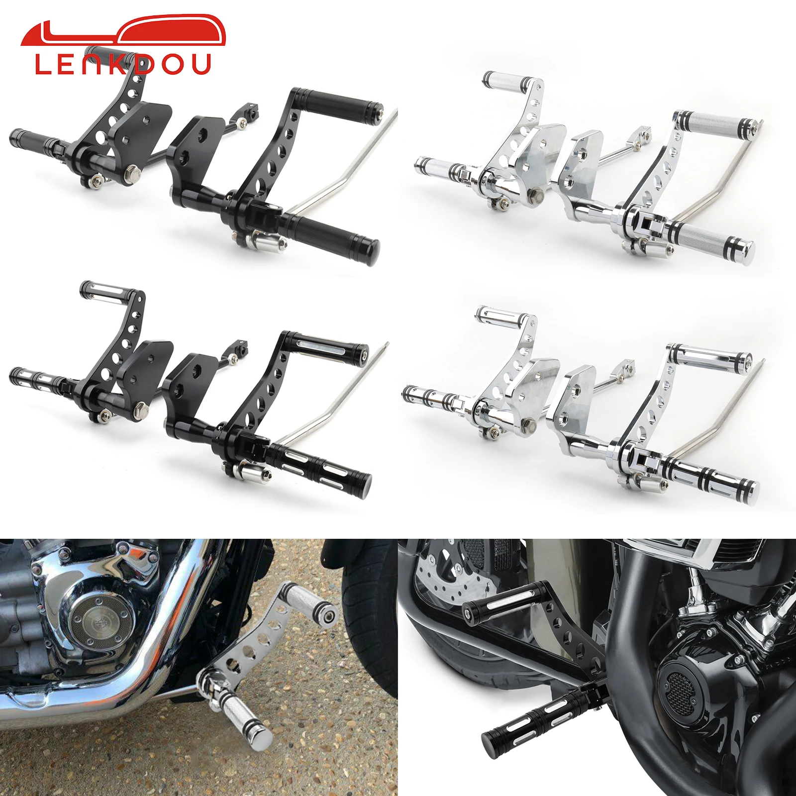 

Forward Controls Foot Pegs Kit For Harley Dyna Street Bob FXDB 2006-2017 Low Rider FXDL 2000-2012 Super Glide FXD 2000-2015