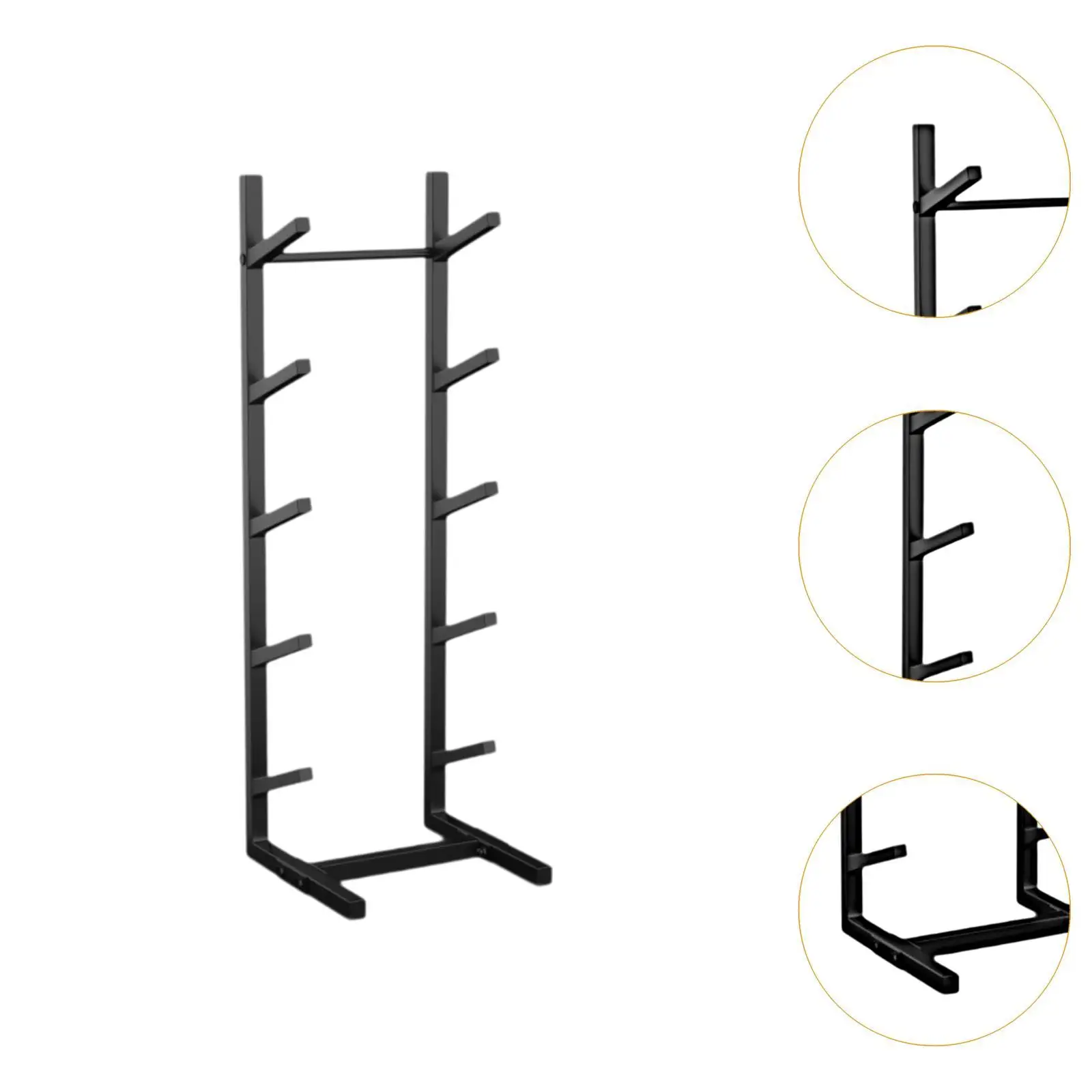 

Multi Use Metal Skateboard Rack Standing Five Layer Storage Display Shelf for Club Garage Home Sports Equipment