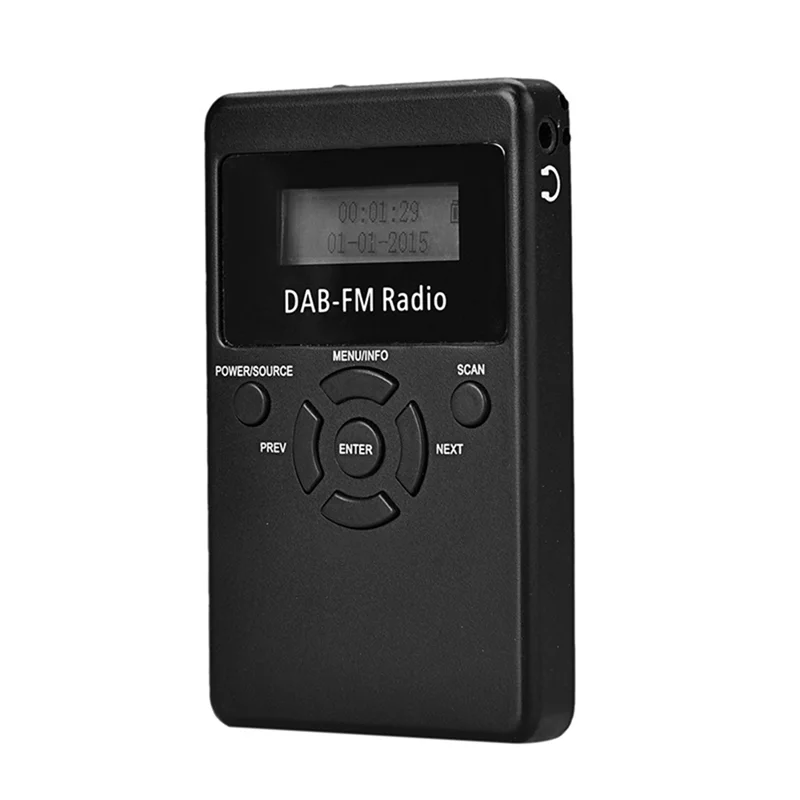 HRD-101 แบบพกพา Mini DAB วิทยุดิจิตอล DAB + วิทยุ FM Digital Broadcast วิทยุ FM Receiver