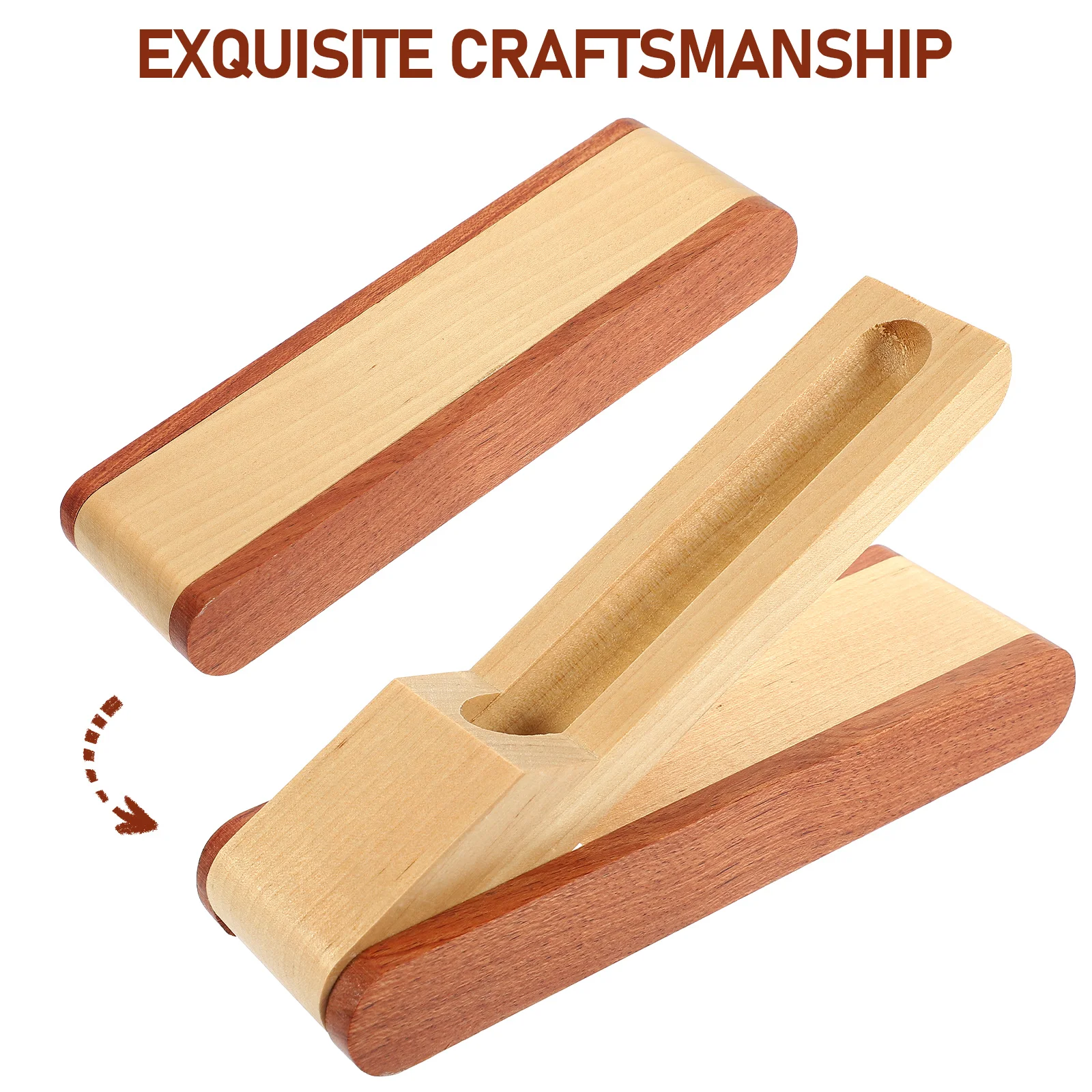 Деревянная коробка для ручек, один держатель, пенал, шариковая ручка, фонтан, органайзер, трубка для хранения, дисплейные контейнеры