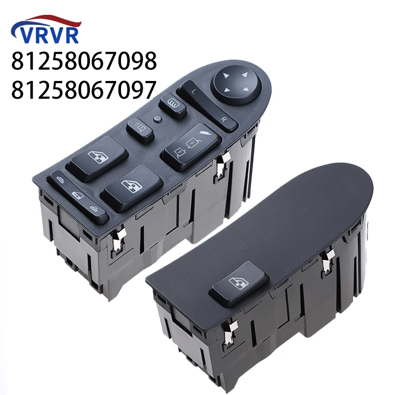 

VRVR 81258067097 81258067098 18+18 Pins Front Left And Right Car Power Window Lifter Switch Button For MAN TGA TGX