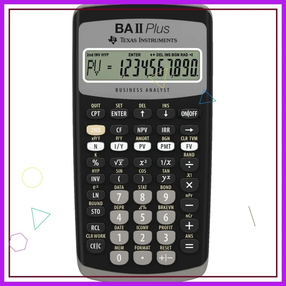 

Professional Financial Calculator for Business & Investment Analysis with Cash Flow & Statistical Functions