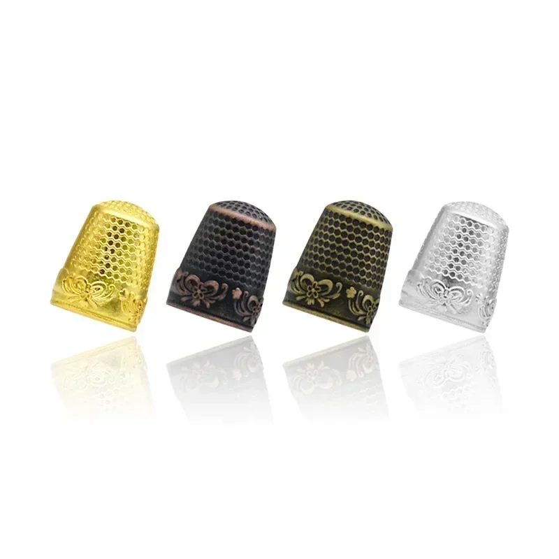 縫製生地アクセサリー,手工芸品,クロスステッチ,指ぬき,ヴィンテージ純銅,厚手の保護キャップ,新しい