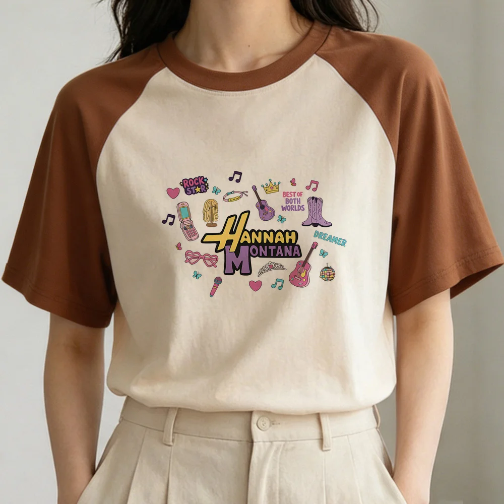 Hannah Montana t-shirt women aesthetic vintage gyaru 80s shirt alternative  summer jojifuku