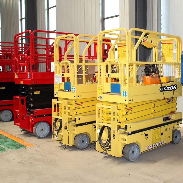 

Factory Price 6-16m Self Propelled Electric Mobile Scissor Lift Hydraulic Lifting Scaffold Platform