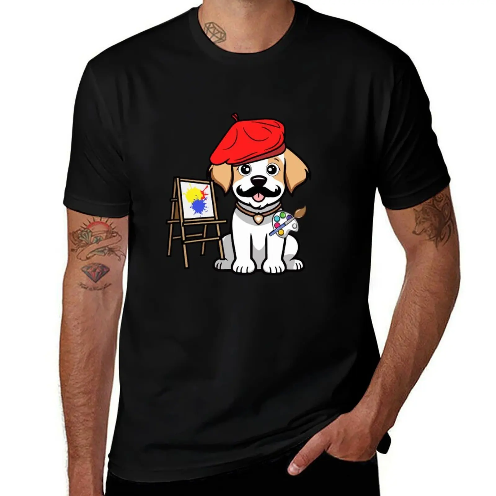 

Funny Beagle Dog is a painter T-Shirt new edition summer tops anime stuff men t shirt