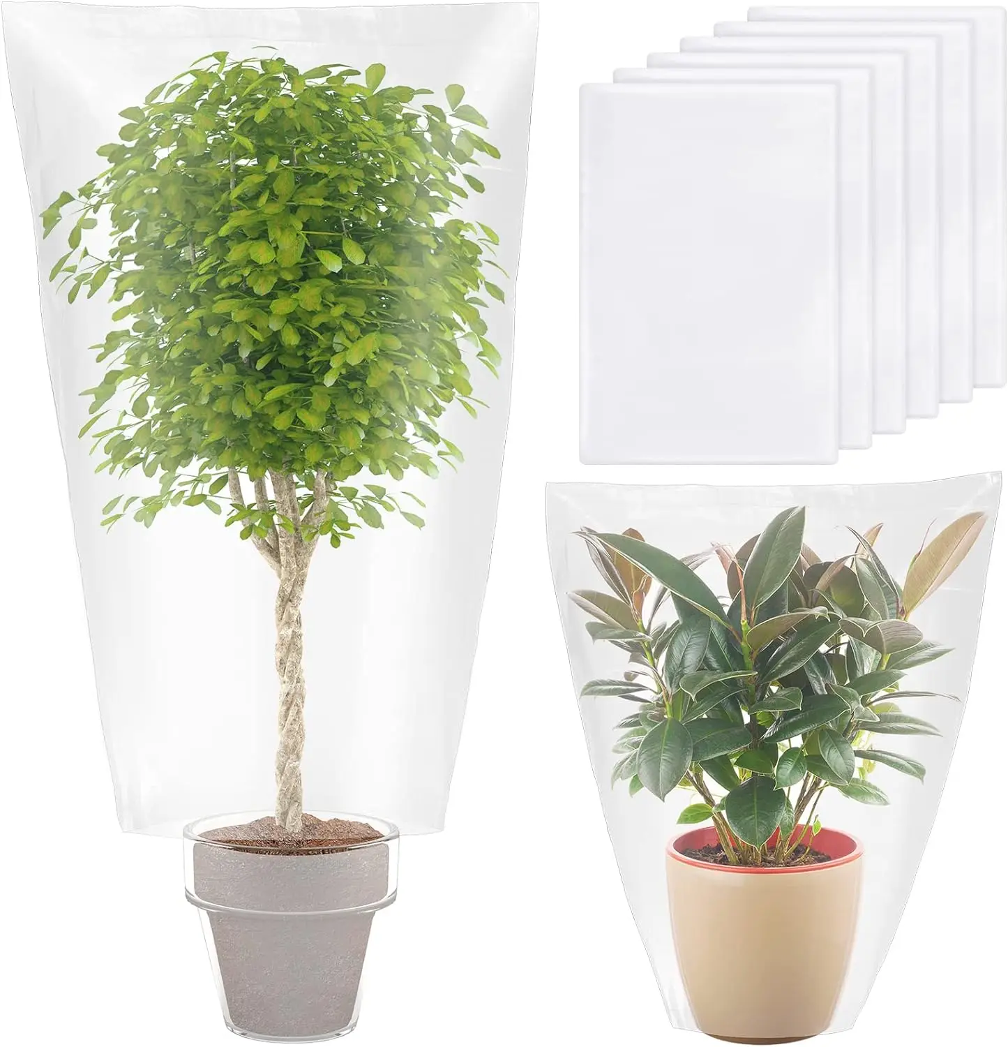 

Winter Plant Film Cover Plastic Clear Plant Shelter Bags Waterproof Frost Cloth for Outdoor Plants Garden Rain Frost Protection