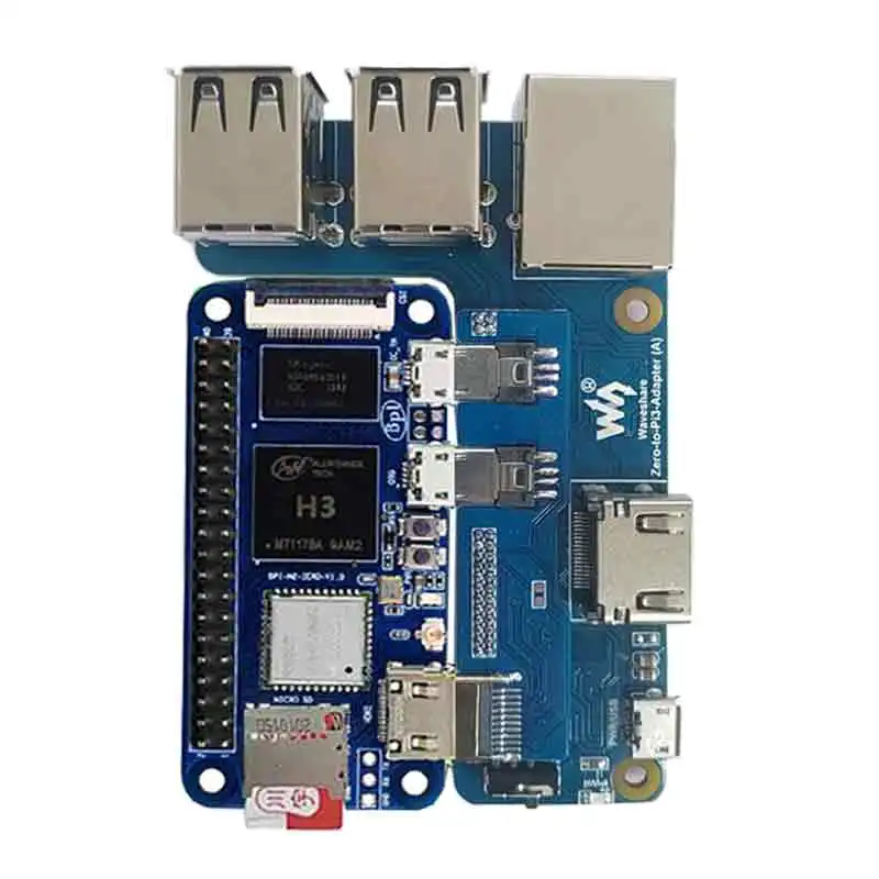 Raspberry Pi Zero 2W Banana Pi M2 Zero board with 3B interface adapter BPI-M2 zero to Pi3 pi0 USB HUB RJ45 HAT