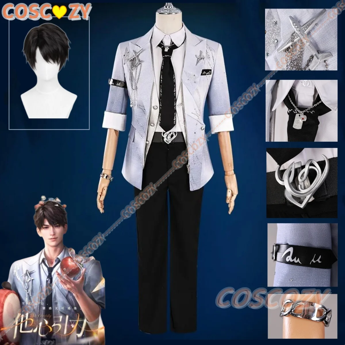 

Game Love and Deepspace Caleb Cosplay Costume Wig Props Birthday Uniform Set Women Men Halloween Christmas Carnival Party Suits
