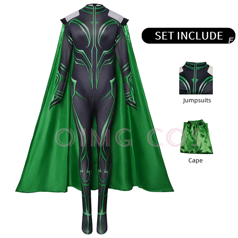 Hela Cosplay Costume Carnival Uniform Anime Halloween Women Costumes Game - Image 2