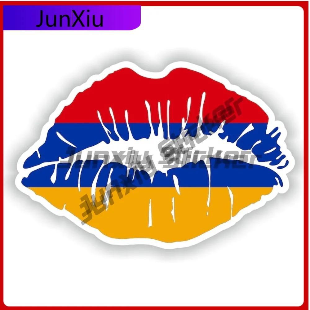 

Armenia Flag Lips National Emblem Sticker Travel Stickers And Decal Waterproof Decals Car Rear Bumper Stickers Refit Funny Decor