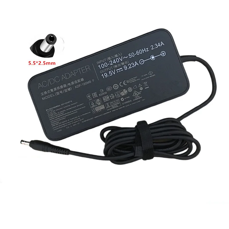 

For ASUS G750JW G750JX G750 G750JW GL502 GFX72 FX60V ADP-180MBF 180W Laptop AC DC Adapter FA180PM111 19.5V 9.23A 5.5*2.5mm