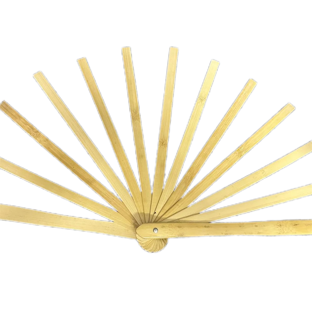 32cm, 13 Bamboo Fan Handles, DIY Handmade Antique Chinese Folding Fan Ribs Bone