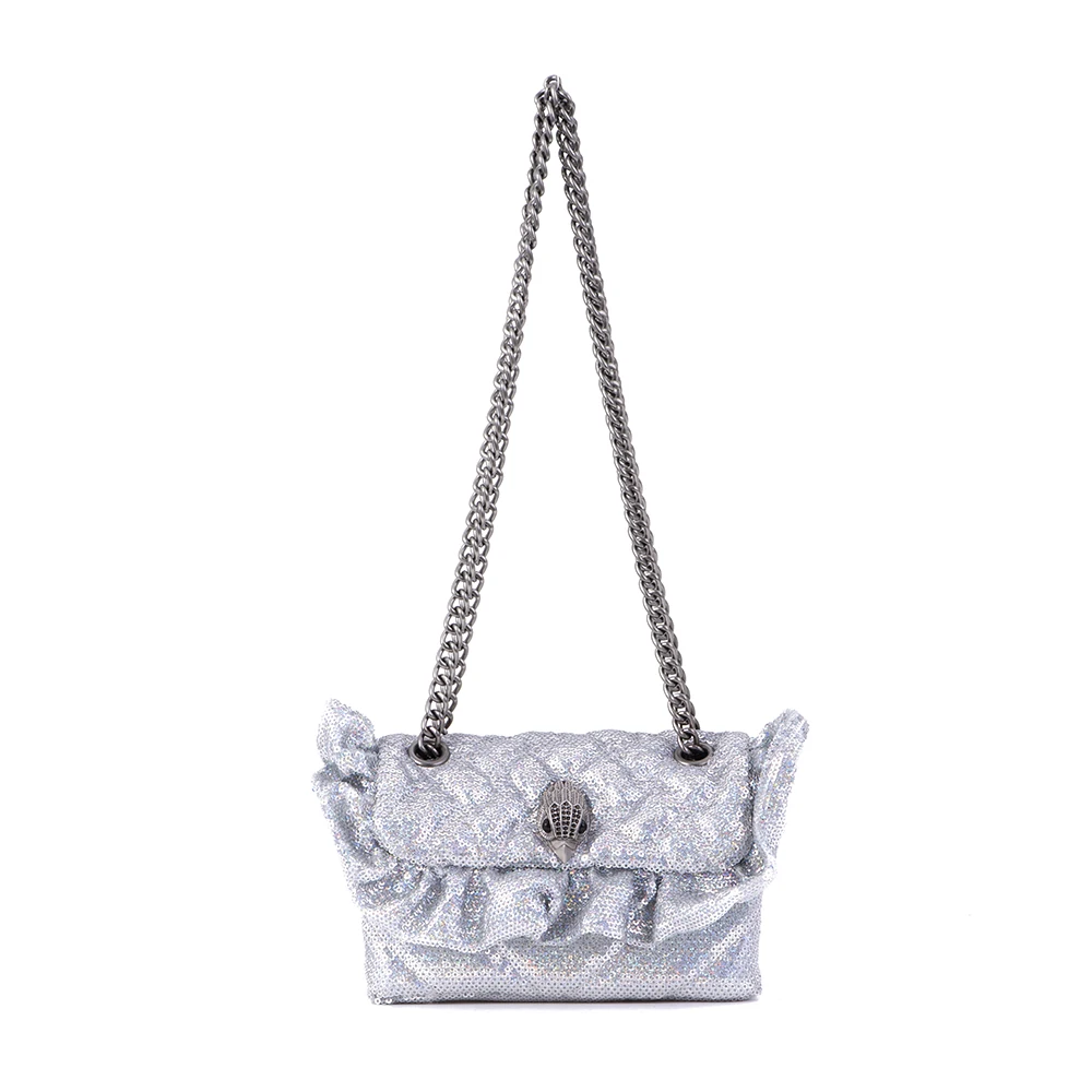 New Sequin Glittered Bag Women Handbag  Silver Premium Luxury Bag Cross Body Bag Shoulder Bag