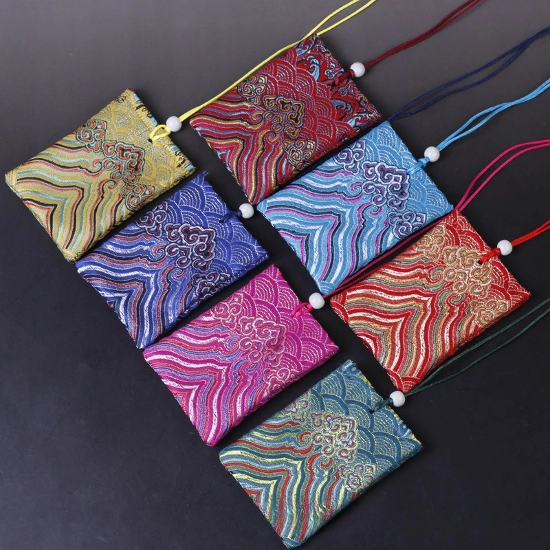 Dragon Boat Festival Empty Sachet, Embroidered Brocade Bag, Portable Vintage Pouch