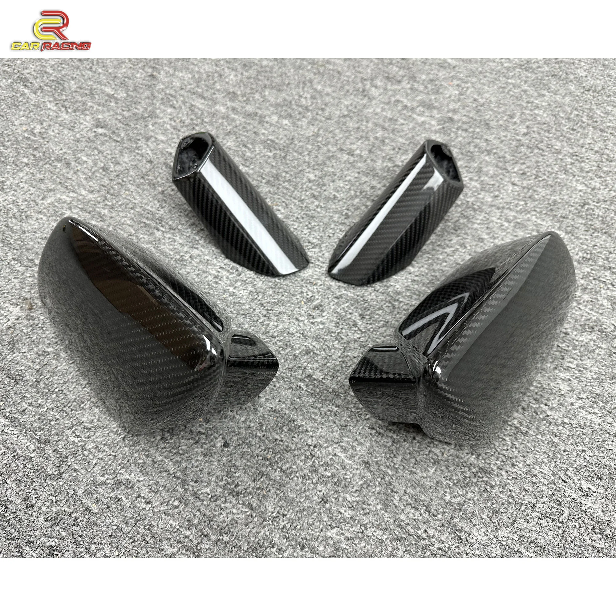 Droge Koolstofvezel Spiegel Cover Vervanging Zijspiegel voor Lambo 2014-2018 Huracan LP580 LP610