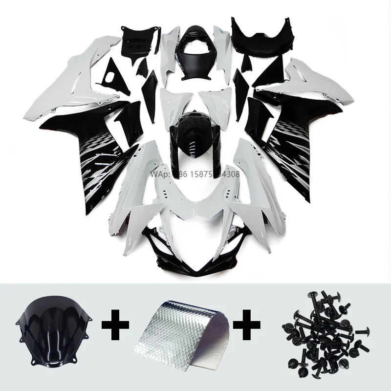 White Black Fairing Kit for 2011-2022 2023  GSXR 600 GSXR 750 K11 Body Kit