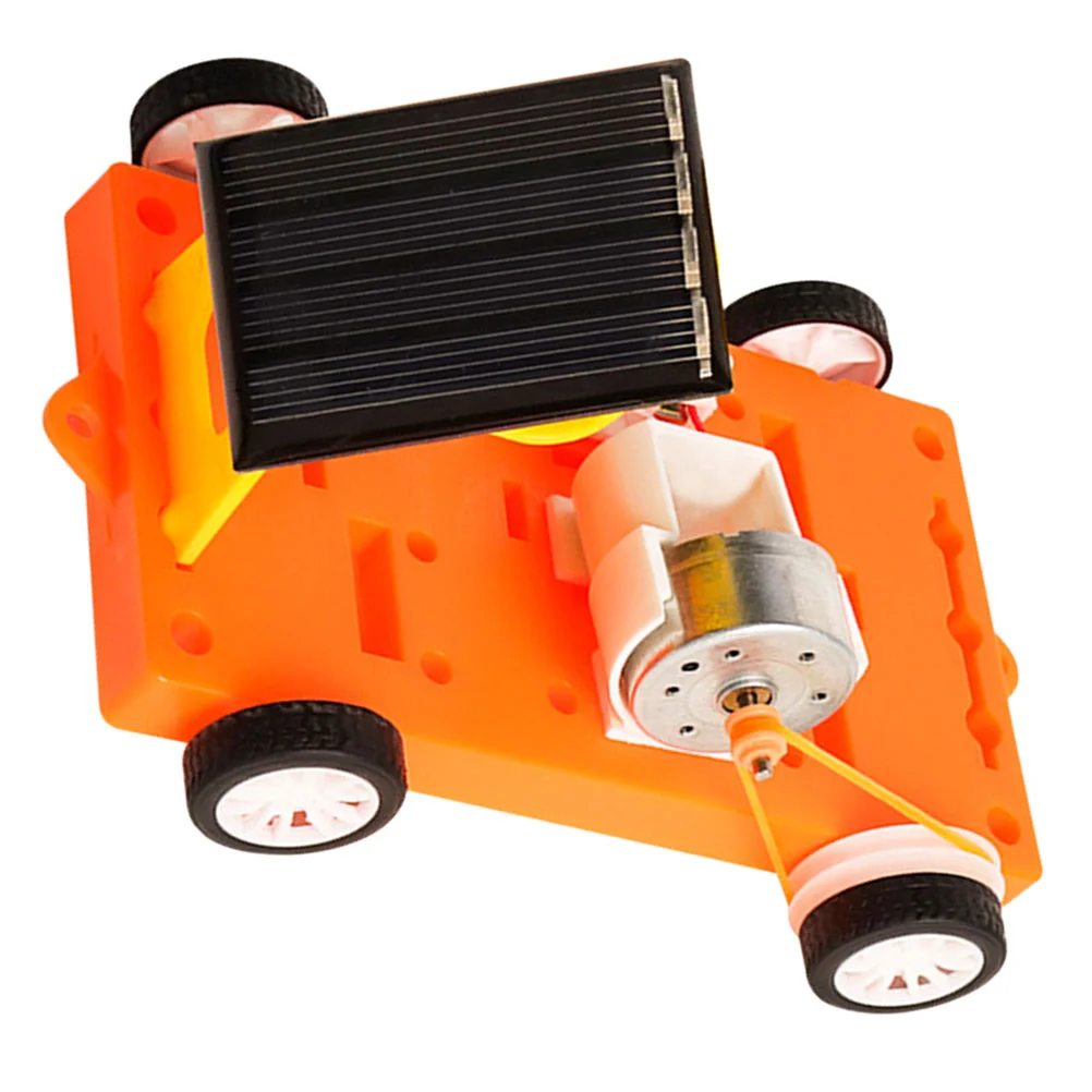 Puzzle Car Model Toy Pupils Kids Toys Science Project Prop Metal DIY Solar Learning