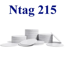 10-100 Pcs 13.56MHz NFC NFC 215 Coin Tag Card Label RFID Ultralight Tags Labels 25 mm Diameter 540 Bytes