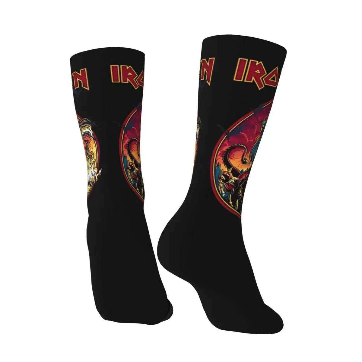 Iron Maidens Socks Fashion Stockings Women Men High Quality Outdoor Socks Spring Graphic Anti Slip Socks