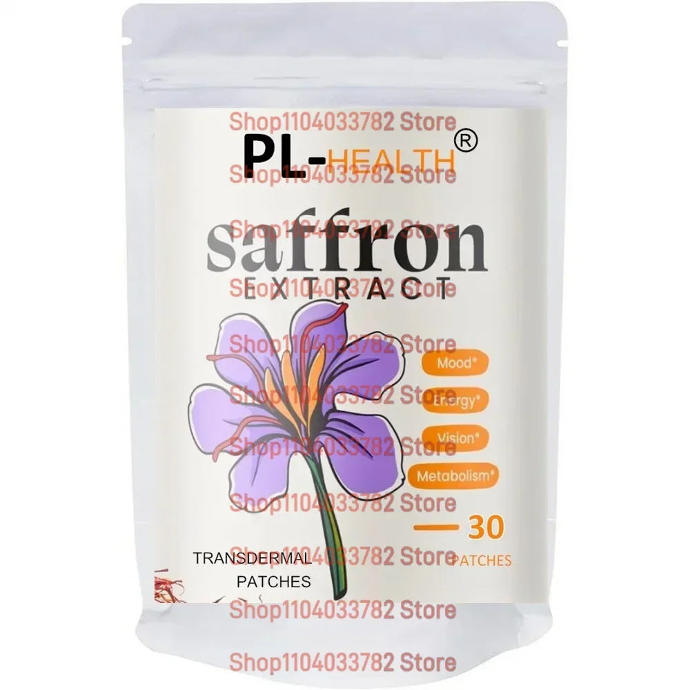 30 Patches Saffron Transdermal Patches Helps Support Optimal Mood, Energy, and Metabolism